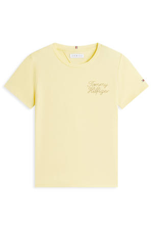 t-shirt met tekst - geel