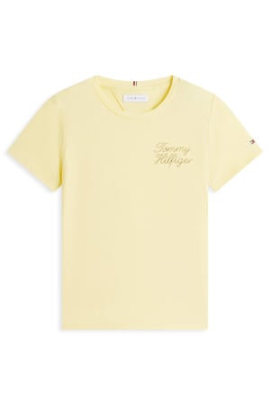 t-shirt met tekst - geel