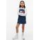 Tommy Hilfiger spijkerjurk met logo - blauw