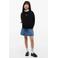 Tommy Hilfiger sweater met print en strass-steentjes - zwart