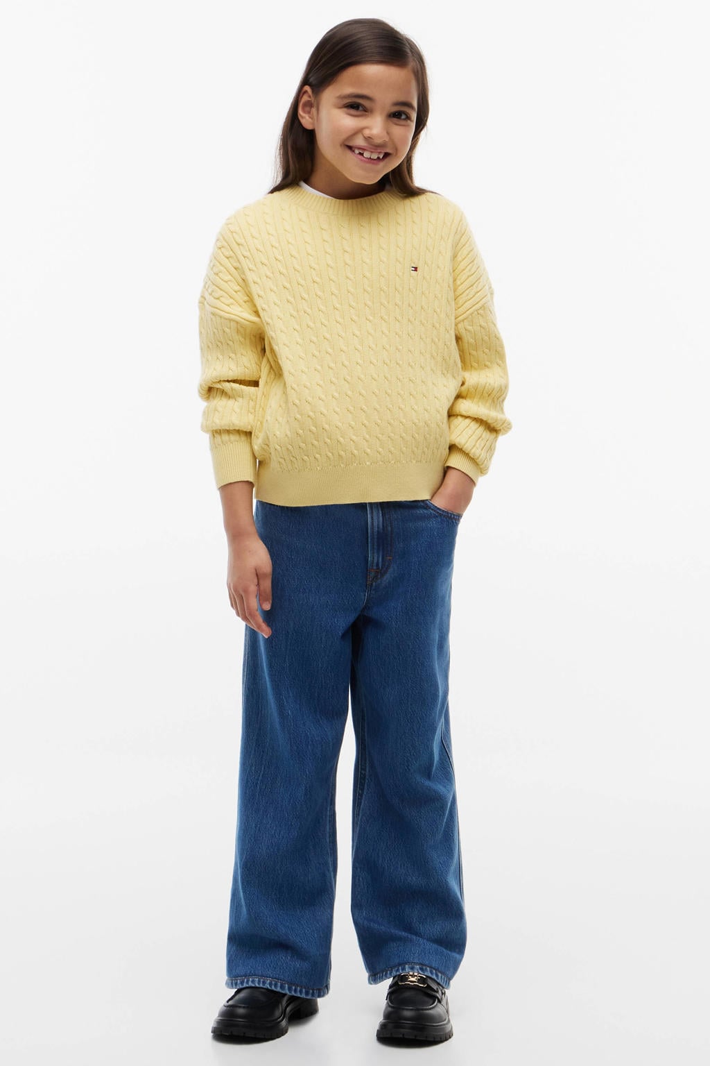 Tommy Hilfiger wide leg jeans - mediumblauw