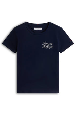 t-shirt met tekst - donkerblauw