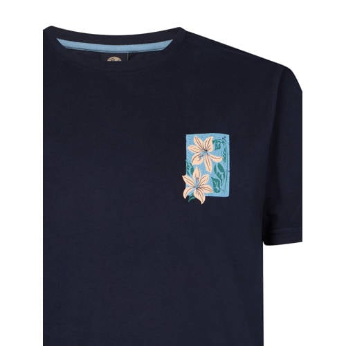 Petrol Industries regular T-shirt met backprint donkerblauw afbeelding