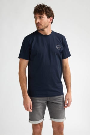 regular T-shirt donkerblauw