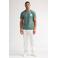 Petrol Industries regular T-shirt met backprint groen