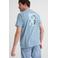 Petrol Industries regular T-shirt met backprint grijsblauw