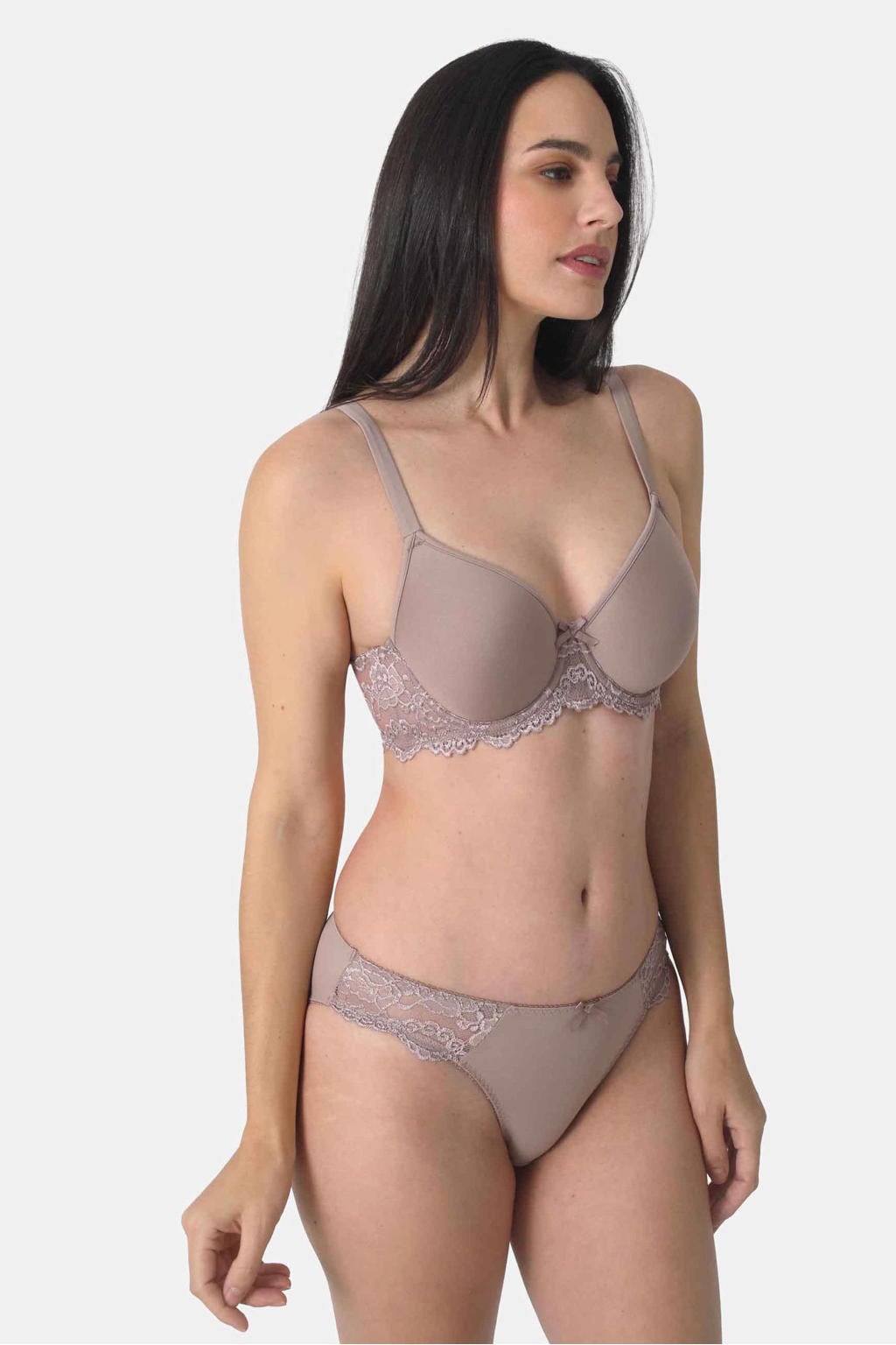 Sassa Mode voorgevormde T-shirt-bh met beugel - taupe