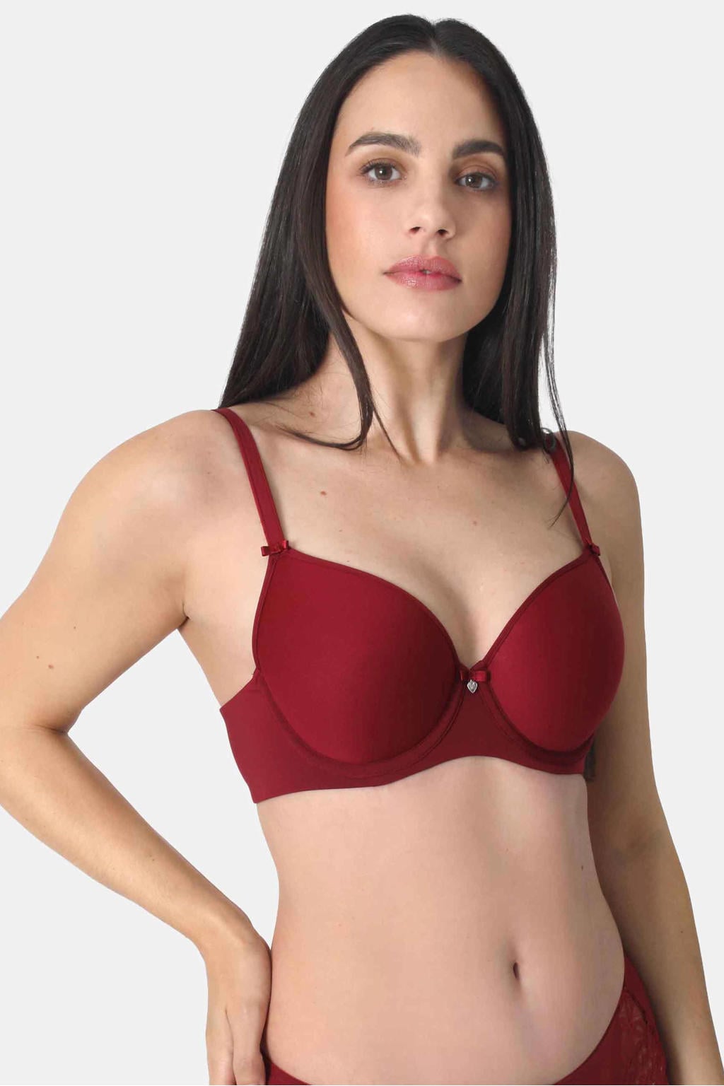 Sassa Mode voorgevormde T-shirt-bh met beugel - rood