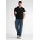 Petrol Industries regular T-shirt met backprint zwart