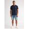 Petrol Industries regular T-shirt met backprint donkerblauw