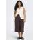 ONLY CARMAKOMA viscose loose fit broek Plus Size - donkerbruin
