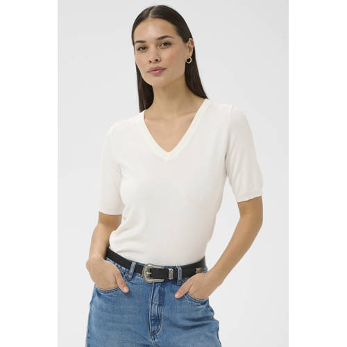 Kaffe T-shirt ecru afbeelding