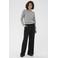 Kaffe straight high waist pantalon zwart