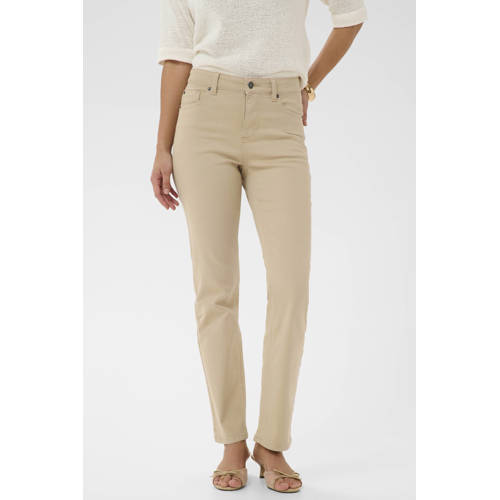 Kaffe high waist bootcut jeans beige