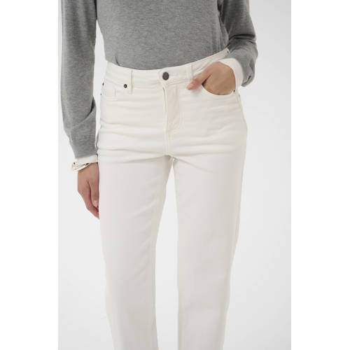 Kaffe KAmaris Reg Fit Jeans high waist bootcut jeans wit