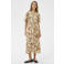 Kaffe a-lijn jurk met bloemenprint beige