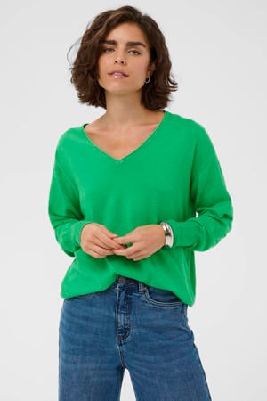 pullover groen fijn gebreid