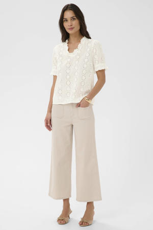 blousetop ecru broderie