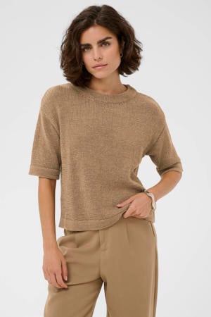 pullover bruin gebreid