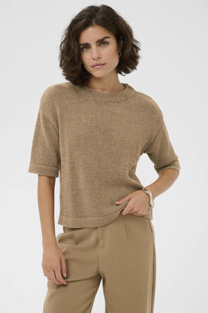 pullover bruin gebreid