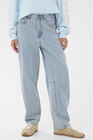 KAminna Jeans high waist straight leg jeans light blue denim