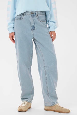 KAminna Jeans high waist straight leg jeans light blue denim