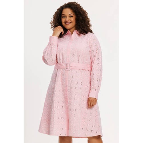 YOEK blousejurk broderie roze afbeelding