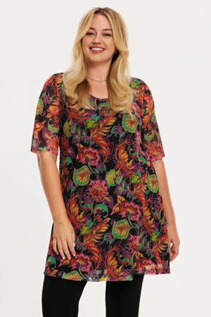 gebloemde tuniek multi