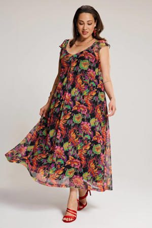 gebloemde zomerjurk multi