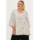 YOEK gebloemde tuniek beige