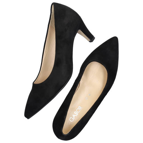 Gabor suède pumps zwart