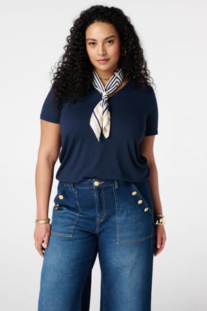 T-shirt donkerblauw