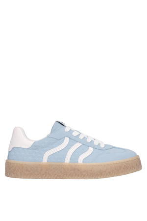 leren sneakers blauw