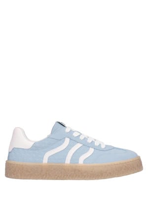 leren sneakers blauw
