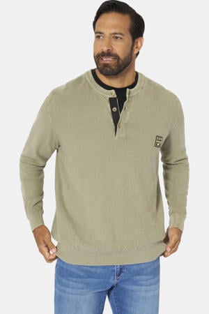 +FIT Collectie gebreide trui Plus Size WOLFHARD lichtkaki