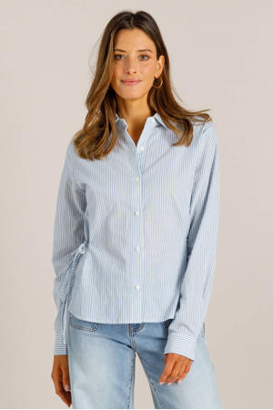 gestreepte blouse blauw