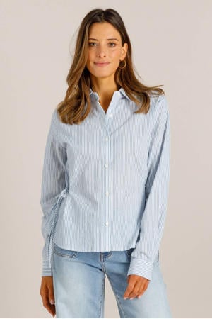 gestreepte blouse blauw