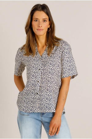 blouse blauw