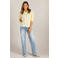 Ivy Beau gestreepte blouse lichtgeel