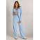 Ivy Beau cropped blazer lichtblauw