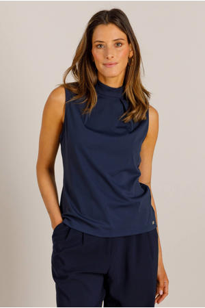 top travelstof blauw