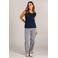 Ivy Beau mouwloze top donkerblauw