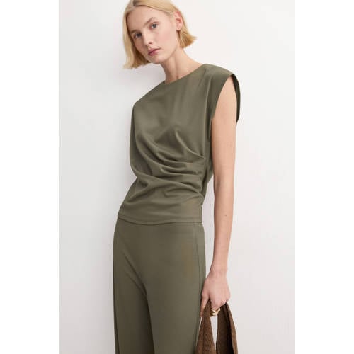 Mango top kaki afbeelding