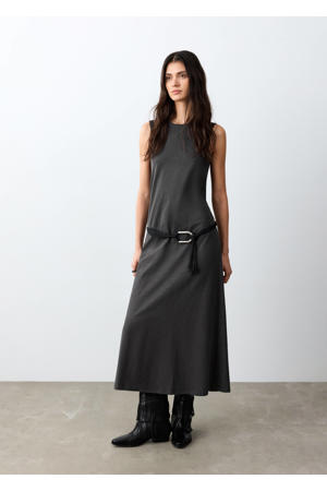 maxi jurk antraciet