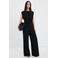 Mango straight high waist casual broek zwart