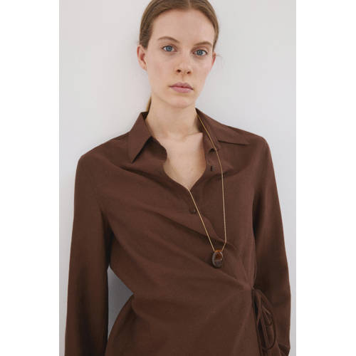 Mango blouse bruin afbeelding