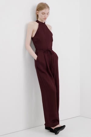 jumpsuit donkerrood