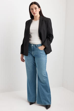 Flared mid-rise jeans flared jeans medium blue denim