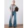 Mango Flared mid-rise jeans flared jeans medium blue denim