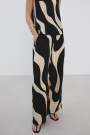 thumbnail: Mango baggy regular waist broek zwart